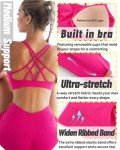 Running Girl Padded Medium Support Sports Bra