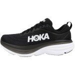 Hoka Men's Bondi 8 Sneakers - Black/White