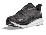 Hoka Women's Clifton 9 Sneakers in Black/White