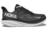 Hoka Women's Clifton 9 Sneakers in Black/White