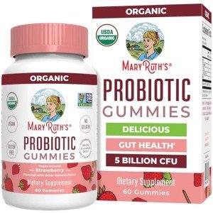 Organic Probiotic Gummies for Digestive Health 60ct