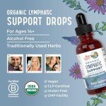 Organic Lymphatic Support Drops with Echinacea & Elderberry