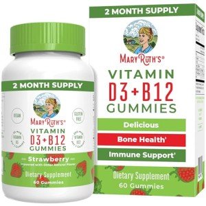Vegan Vitamin D3 & B12 Gummies for Energy