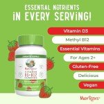 Vegan Vitamin D3 & B12 Gummies for Energy