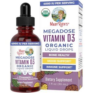 Organic Vitamin D3 Liquid Drops for Immune Health