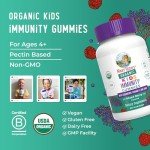 Organic Immune Support Gummies for Kids, 60 Count