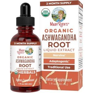 Organic Ashwagandha Liquid Drops for Stress Relief