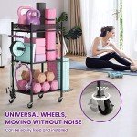 Yoga Mat and Gym Equipment Storage Rack