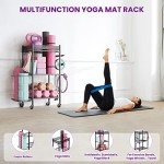 Yoga Mat and Gym Equipment Storage Rack