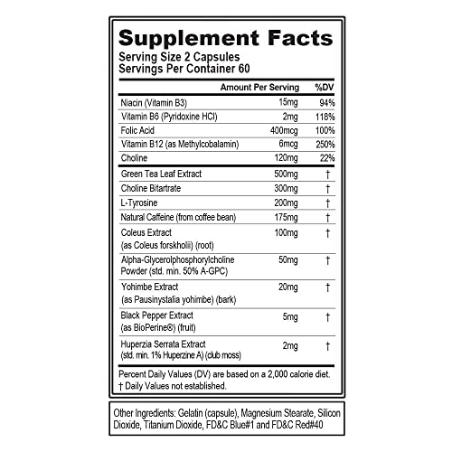 Fast Acting Thermogenic Fat Burner Supplement - 60 Servings