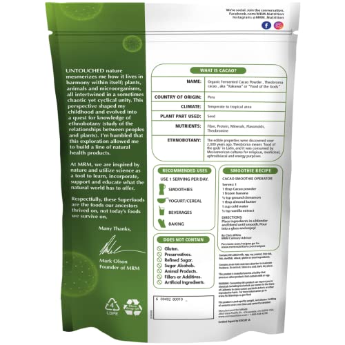 Organic Fermented Cacao Powder - Superfood Antioxidant