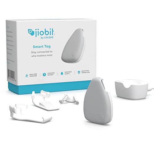 Jiobit - Smallest GPS Tracker for Kids, Adults, Elderly | Lightweight, Water Resistant, Durable, Encrypted | Real-Time Location Sharing | Long-Lasting Battery | Cellular, Bluetooth, WiFi