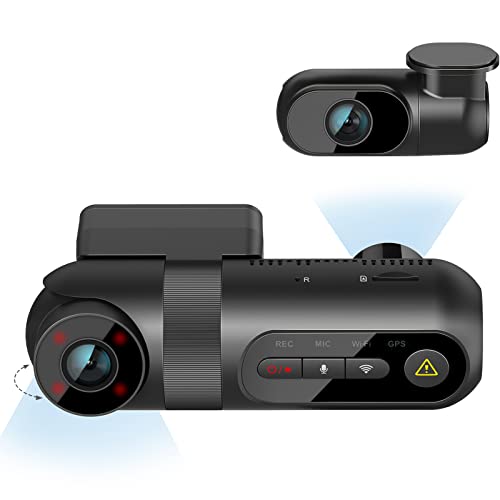 VIOFO T130 3 Channel Dash Cam Uber, Built in WiFi and GPS, 1440P+1080P+1080P Three Way Triple Car Dash Camera, IR Night Vision, Supercapacitor, G-Sensor, 24 Hour Parking Mode
