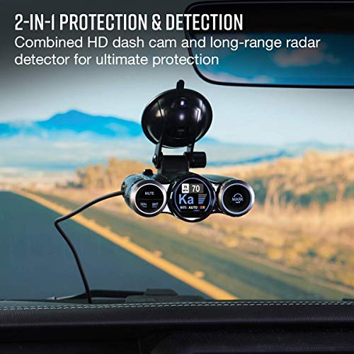 Cobra Road Scout Dash Cam and Radar Detector, WiFi, Bluetooth, iRadar Compatible, HD 1080P Dash Camera for Cars, Heavy Duty EZ Mag Mount, Connects with iRadar App