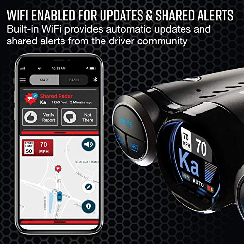Cobra Road Scout Dash Cam and Radar Detector, WiFi, Bluetooth, iRadar Compatible, HD 1080P Dash Camera for Cars, Heavy Duty EZ Mag Mount, Connects with iRadar App