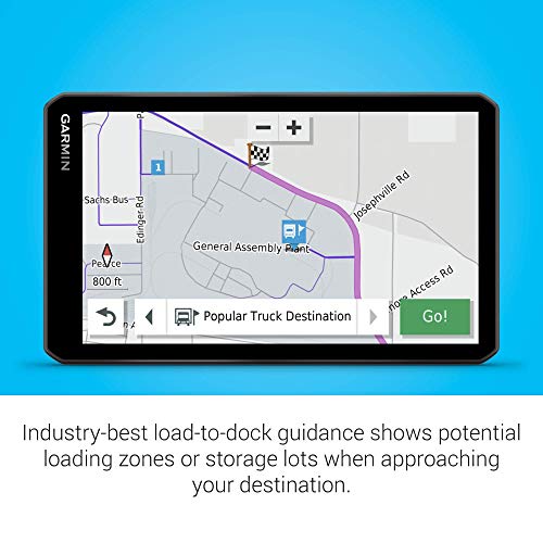 Garmin dēzl OTR1000, GPS Truck Navigator, Easy-to-read Touchscreen Display, Custom Truck Routing and Load-to-dock Guidance (Renewed)