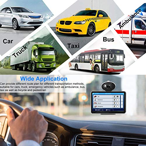 GPS Navigation for Car,Latest 2022 Map £¬ Real Voice Spoken Turn-by-Turn Direction Reminding Navigation System for Cars, Vehicle GPS Satellite Navigator with Free Lifetime Map Update¡­