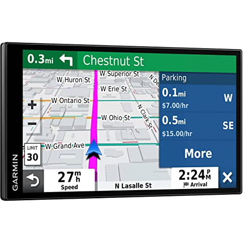 Garmin DriveSmart 65 & Traffic: GPS Navigator with a 6.95 inches Display, Hands-Free Calling, Included Traffic alerts and Information to enrich Road Trips (Renewed)