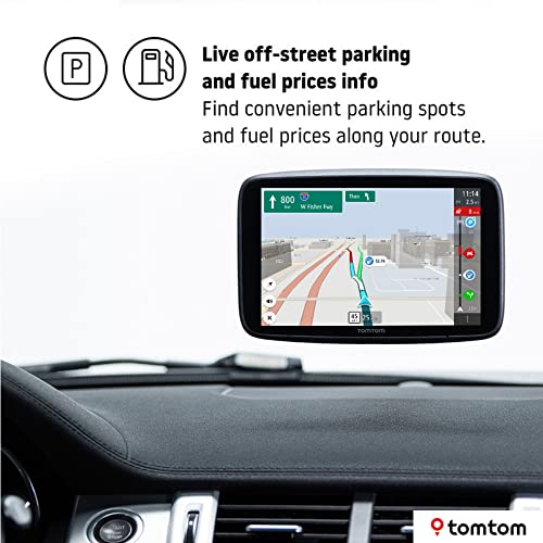 TomTom GO Discover 7" GPS Navigation Device with Traffic Congestion and Speed Cam Alerts Thanks to TomTom Traffic, World Maps, Updates via WiFi, Parking Availability, Fuel Prices, Click-Drive Mount