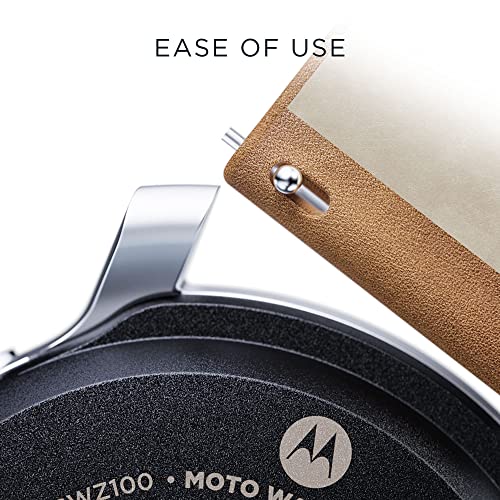 Motorola Moto Watch 100 Smartwatch - 42mm Smartwatch with GPS for Men & Women, Up to 14 Day Battery, 24/7 Heart Rate, SpO2, 5ATM Water Resistant, AOD, Android & iOS Compatible