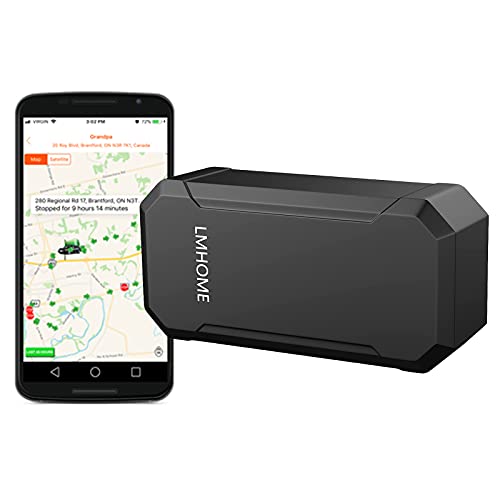 GPS Tracker for Vehicles and Assets - Real-Time Tracking, Waterproof, Magnetic Mount, App-Controlled (lm003)
