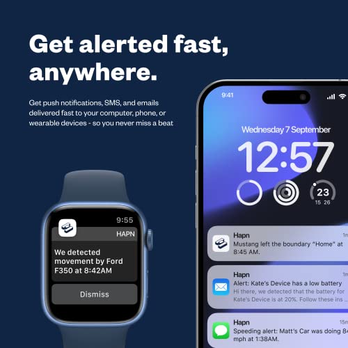 Spytec GPS Hardwired GPS Tracker for Vehicles, Cars, Trucks, Motorcycles, Semi-Trucks, Equipment with Real-Time Tracking and App - Powered by Hapn