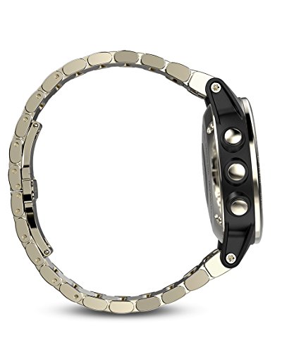 Garmin fēnix 5S, Premium and Rugged Smaller-Sized Multisport GPS Smartwatch, Sapphire Glass, Light Gold W/ Metal Band