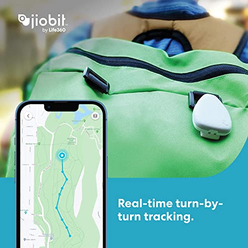 Jiobit - Smallest GPS Tracker for Kids, Adults, Elderly | Lightweight, Water Resistant, Durable, Encrypted | Real-Time Location Sharing | Long-Lasting Battery | Cellular, Bluetooth, WiFi