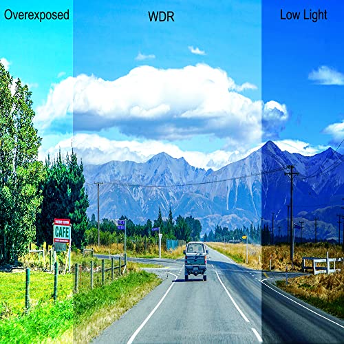 VSYSTO Fish Eye Camera WiFi Motorcycle Dash Cam, 3" IPS Screen GPS WDR HD 1080P Front & Rear Sports Action Camera DVR, 150° Wide Angle SONYIMX307 Lens Night Vision G-Sensor Loop Recording