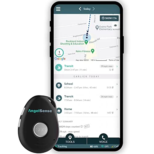 AngelSense Personal GPS Tracker for Kids, Teen, Autism, Special Needs, Elderly, Dementia