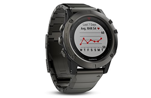 Garmin Fenix 5X Sapphire - Slate Gray with Metal Band
