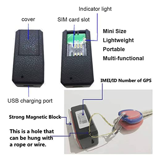 Mini GPS,TKSTAR Mini GPS Tracker Magnetic Micro GPS Tracking Anti Theft Real Time GPS Tracker Portable GPS Locator Handbag Wallet Pockets School Bag Important Documents Lost Finder Tracker Free APP