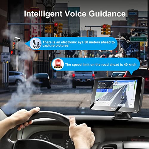 XGODY GPS Navigation for car 2.5D Screen 7 inch 2023 maps car GPS for car Truck GPS Commercial Drivers semi Trucker Navigation System 8GB 256M with Voice Guidance Free Lifetime map Updates