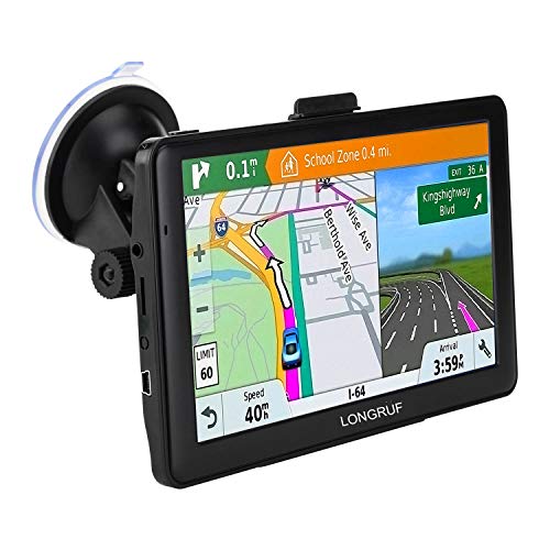 car GPS 7 inch Touch Screen Voice Prompt GPS Navigation Built-in 8GB No Need to Insert a Card+Multi-Media and FM for Car with Lifetime Maps