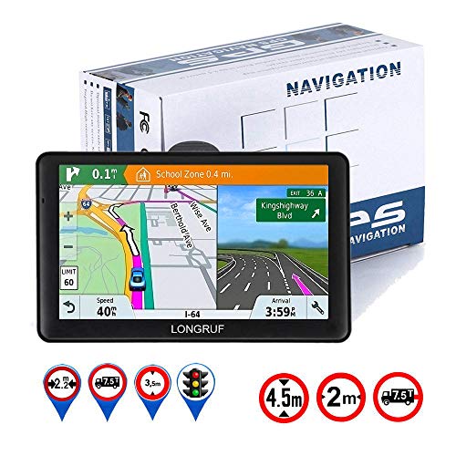 car GPS 7 inch Touch Screen Voice Prompt GPS Navigation Built-in 8GB No Need to Insert a Card+Multi-Media and FM for Car with Lifetime Maps