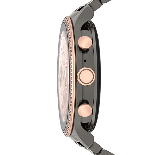 Fossil Women's Gen 6 42mm Touchscreen Smart Watch with Alexa Built-In, Fitness Tracker, Sleep Tracker, Heart Rate Monitor, GPS, Speaker, Music Control, Smartphone Notifications
