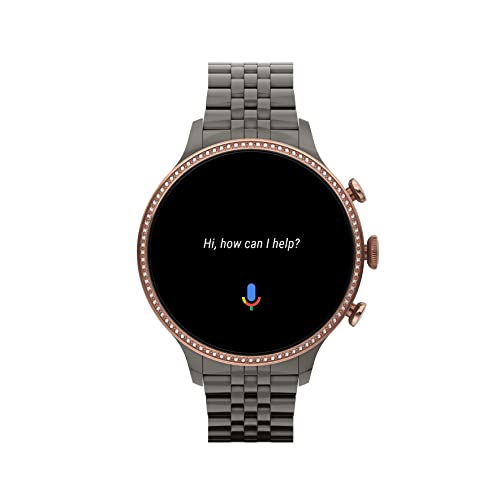 Fossil Women's Gen 6 42mm Touchscreen Smart Watch with Alexa Built-In, Fitness Tracker, Sleep Tracker, Heart Rate Monitor, GPS, Speaker, Music Control, Smartphone Notifications