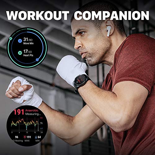 TicWatch Pro 4G LTE Cellular Smartwatch GPS NFC Wear OS by Google Android Health and Fitness Tracker with Calls Notifications Music Swim Sleep Tracking Heart Rate Monitor US Version