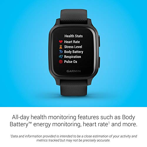 Garmin Venu Sq Music, GPS Smartwatch with Bright Touchscreen Display, Features Music and Up to 6 Days of Battery Life
