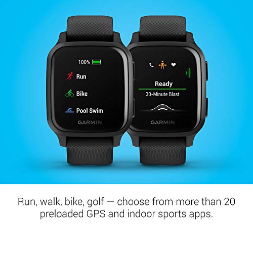 Garmin Venu Sq Music, GPS Smartwatch with Bright Touchscreen Display, Features Music and Up to 6 Days of Battery Life