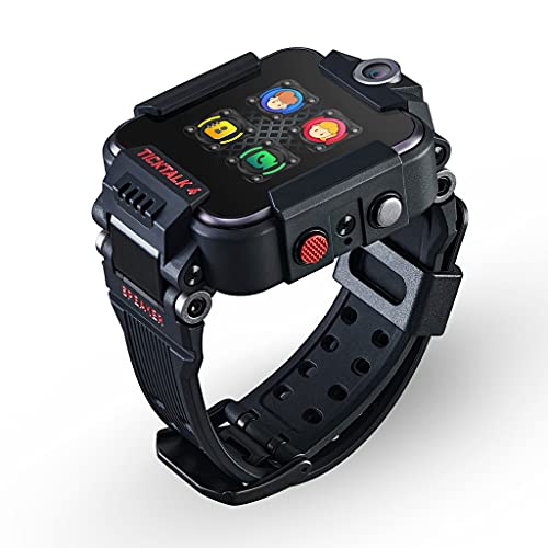 TickTalk 4 Unlocked 4G LTE Kids Smartwatch Phone with Calling, Messaging, GPS Locating, 2X Cameras & Free Streaming Music