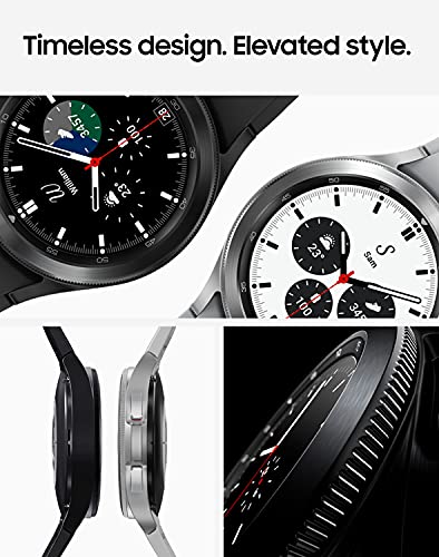 SAMSUNG Galaxy Watch 4 Classic 42mm Smartwatch with ECG Monitor Tracker for Health, Fitness, Running, Sleep Cycles, GPS Fall Detection, LTE, US Version, Black