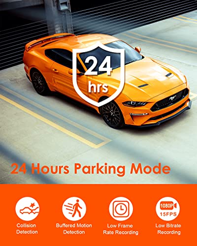 Bundle: Vantrue E1 Mini GPS Dash Camera+ Type C USB Hardwire Kit