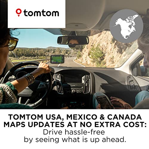 TomTom Go Comfort 6 Inch GPS Navigation Device with Updates Via Wi-Fi, Real Time Traffic, Free Maps of North America, Smart Routing, Destination Prediction and Road Trips
