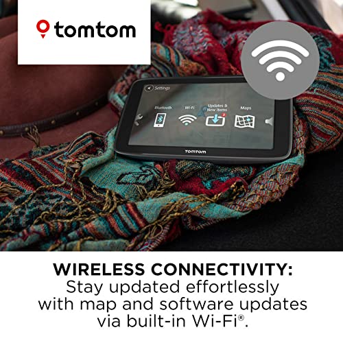 TomTom Go Comfort 6 Inch GPS Navigation Device with Updates Via Wi-Fi, Real Time Traffic, Free Maps of North America, Smart Routing, Destination Prediction and Road Trips