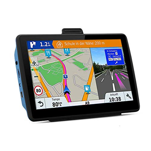 Car GPS 7 inch Touch Screen Voice Prompt GPS Navigation Built-in 8GB No Need to Insert a Card+Multi-M