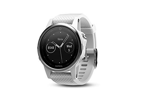 Garmin fēnix 5s, Premium and Rugged Smaller-Sized Multisport GPS Smartwatch, White, 42mm (010-01685-00)