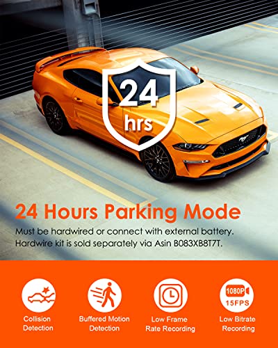 Bundle: Vantrue E1 Mini GPS Dash Camera+ Vantrue 256GB microSD Card