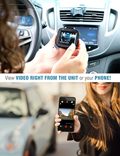 Dash Cam Pro Wi-Fi - As Seen on TV Dash Cam 360°, Motion Detection, 2.0” LCD, 1080p HD, Dashboard Camera Video Recorder, Loop Recording, Night-Mode