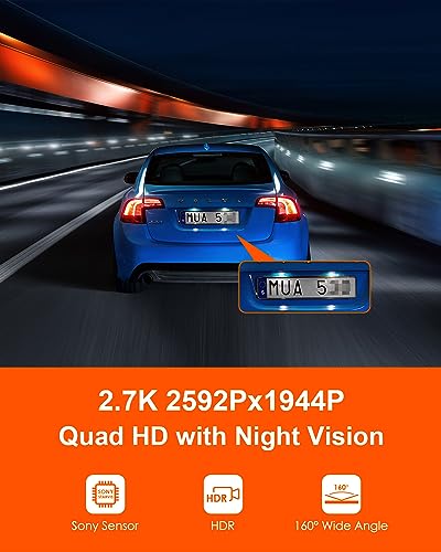 Bundle: Vantrue E1 Mini GPS Dash Camera+ Vantrue 256GB microSD Card